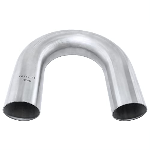 FORTLUFT Exhaust Bend Pipe 180 Degree 2.50'' Stainless Steel