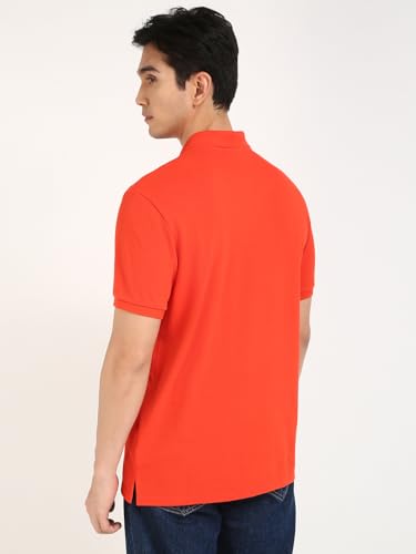 Image of Solid Regular fit Cotton Polo t-Shirt