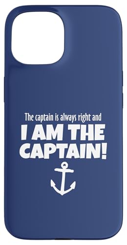 The Captain Is Always Right (�z���C�g) Sailing Funny �X�}�z�P�[�X iPhone 15 �p