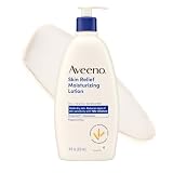 Aveeno Skin Relief Moisturizing Body Lotion Heals Very Dry, Sensitive Skin, Fast Absorbing Lotion with Soothing Triple Oat & Shea Butter Formula, Fragrance Free Lotion, Non-Comedogenic, 18 Fl Oz