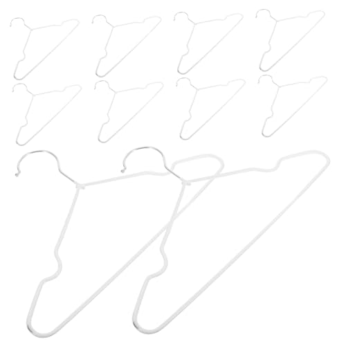PRETYZOOM 20pcs Non Slip Clothes Hangers Smooth Hangers for Closet Space Saving for Home and Shop Use