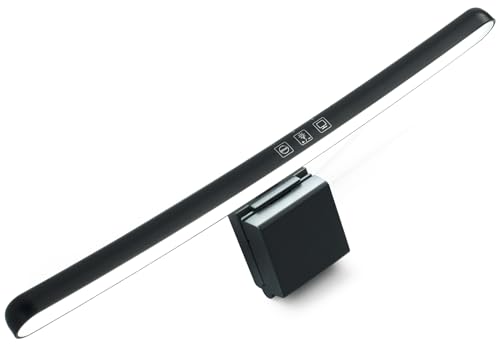 KepGrenn Curved Computer Monitor Light Bar Curved Screen LED Light Computer Lamp Dimmable 3 Color