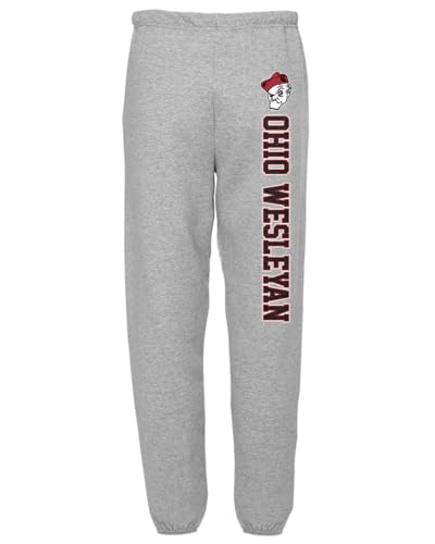Ohio Wesleyan University Men's Jogger Sweatpants, Athletic Heather, XL