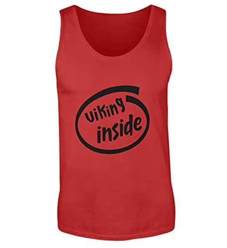 Camiseta de tirantes Viking Inside roja L confeccionada con tejido premium