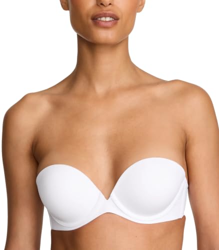 Victoria's Secret Invisible Push-Up Strapless Bra, VS White, 36D - image 1