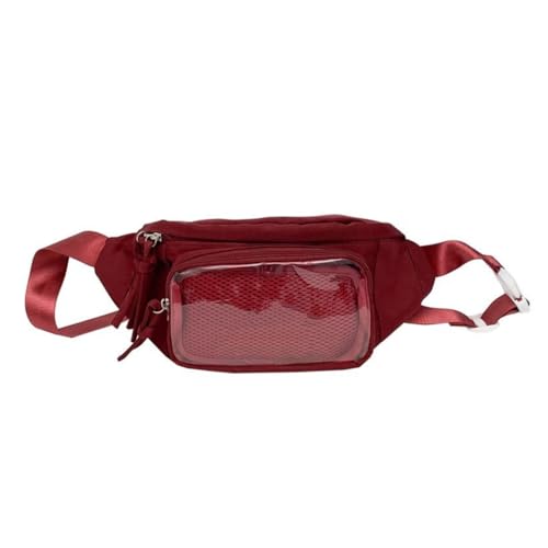 Fashionable Clear PVC Itabag With Badge Display Crossbody Bags Elegant Women's Waist Bag And Shoulder Purse