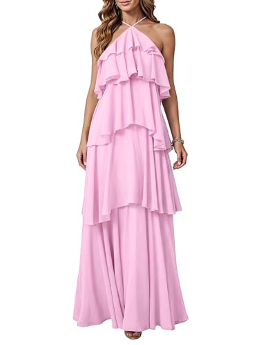 SOLY HUX Women's Wedding Guest Maxi Dress Light...