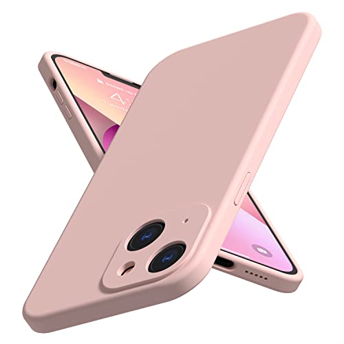 Abitku Silicone Case Compatible With Iphone 13 Case 6.1 Inch 2021, [Enhanced Camera Protection], Liquid Silicone Gel Rubber Full Coverage Phone Case With Microfiber Lining (Pink) #TOP24
