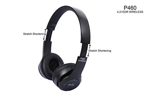 Image of Adjustable Bluetooth Headphone with All Controlling Functions - Black