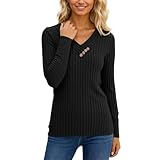 Hanraz Rollkragenpullover Damen, Pullover Damen Winter Herbst Elegant - Tuniken Langarmshirts Casual Strick Bequem Übergröße Sweater Strickpullover Blusen Basic Warm Winterpullover