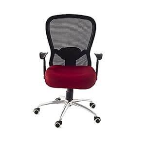Da URBAN® Signature Mid-Back Revolving Mesh Ergonomic Chair for Home & Office with Tilt Lock Mechanism, Armrest & High…