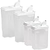 Buddeez Bag In All Purpose Food 4 Piece Dispenser Set - Includes 2 x 8 Quart and 2 x 3.5 Quart Containers - Pet and Pantry Storage