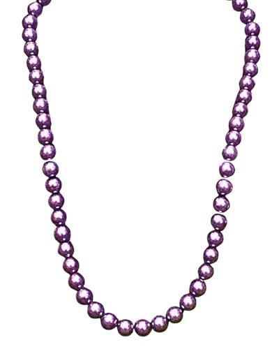 Image of Mansiyaorange Pastel Colored Pearl Mala Necklace for Women