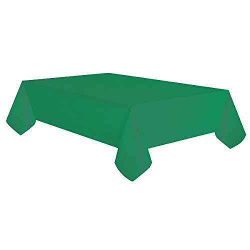 allgala Table Cover Water Proof Disposable Tablecloth-6PK 54"x108"-Dark Green- for Party Birthday Wedding Picnic Fiesta Home Party Decorations