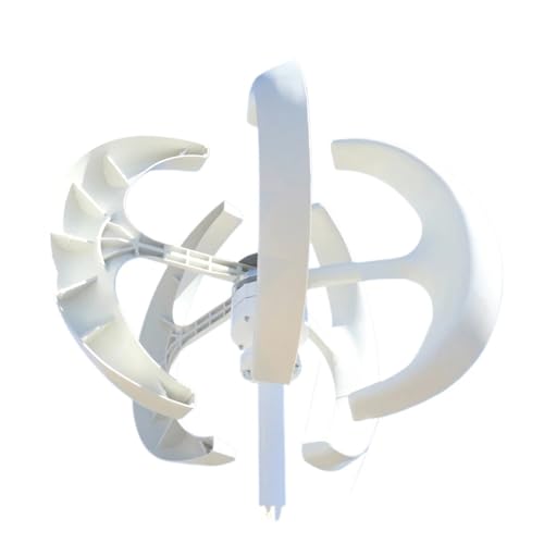 Éolienne 5KW 24V domestique : générateur électrique vertical blanc - 7