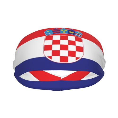 Image of Cute Flag Headbands Women Men Flag Sweatband Sports Headband for Running, Cycling, Yoga Gym, Working Out