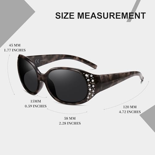 Image of HAOLOTA Polarized Sunglasses for Men Women Designer Driving Glasses Lightweight UV400 Protection