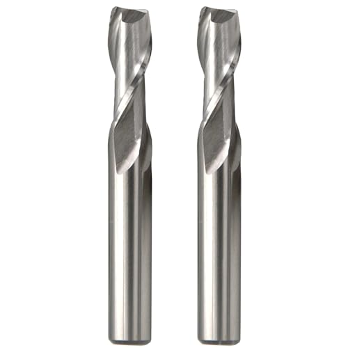 Image of 2Pcs 6mm 2Flutes 2Pcs HSS M2 Square Nose End Mill Flat Cutter CNC Slotting Cutting Profiling Router Bit for Steels Aluminum Copper Brass Bronze Cast Iron