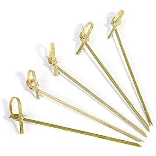 Bamboo Knot Picks 4 Inch, 100 Pcs