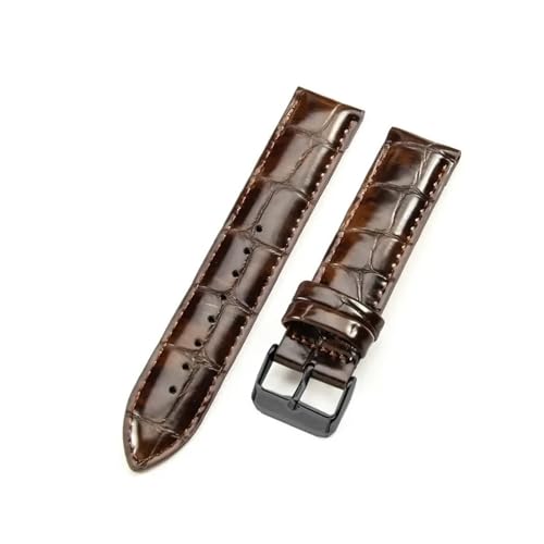 EDVENA rvXgbv fB[X {vrvoh 12/13mm 14mm 17mm 18mm 19mm 20mm 22mm Y(Crocodile-Brown-BK,20mm)