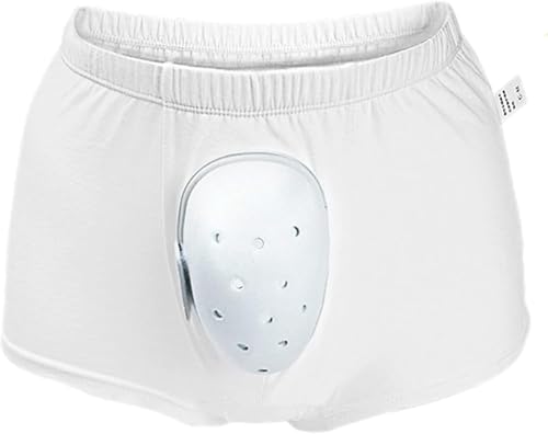 Breathable Boxer Shorts for Boys Post Circumcision Recovery, Soft Cotton Circumcision Underwear, Surgery Recovery Pants(XL-XLarge) White