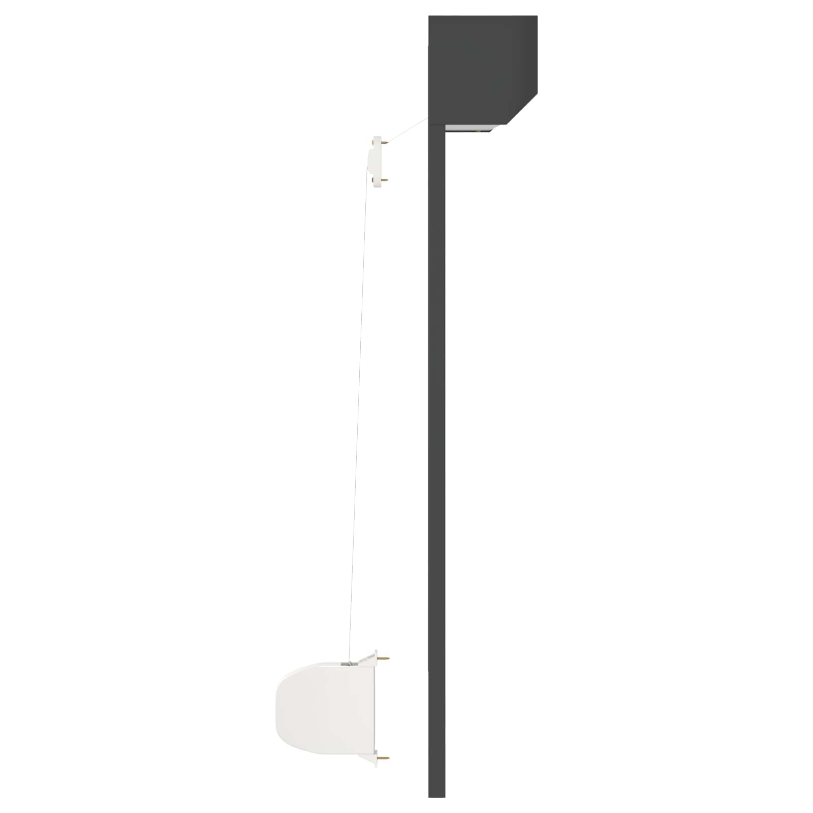 Volet roulant anthracite 70 x 100 cm, en aluminium et polyuréthane pour fenêtre, volet roulant manuel avec rails de guidage, brise-vue et régulation de la lumière pour l'extérieur