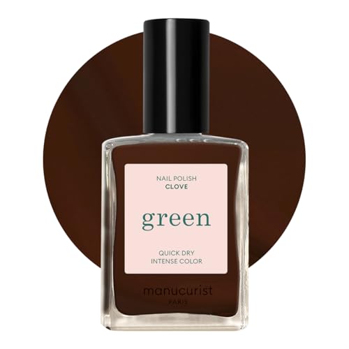 Manucurist Green Vernis à Ongles Marron Chocolat Clove - Classique - Effet Manucure Professionnelle - Nail Polish Ongle - 15ml