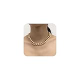 breite goldene kette Kurze Halsketten passen zu fast jedem Outfit und eignen sich hervorragend zum Verkleiden oder zum täglichen Tragen. Gute Wahl für den Abschlussball, lässig, Reisen oder Partys, etc.