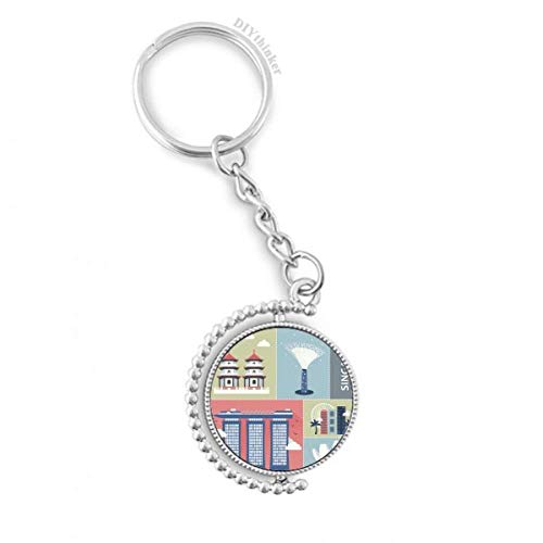 Porte-clés Singapour anneau keyholder pour trousseau de clés