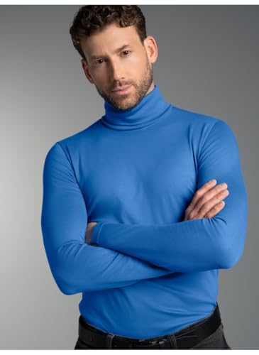 Trigema pull homme col roulé en coton confortable - 3