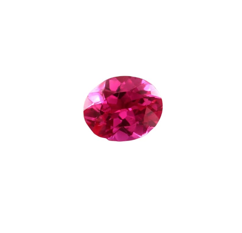 Saphir rose pour la fabrication de bijoux, gemme ovale 10x12mm facettée pour pendentif