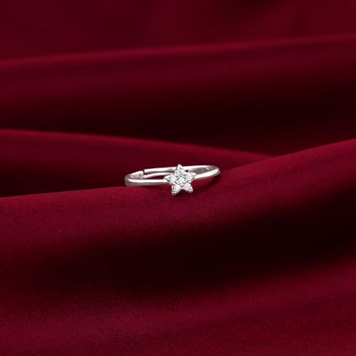 Image of GIVA 925 Silver Star Constellation Ring, Adjustable | Gifts for Women and Girls | With Certificate of Authenticity and 925 Stamp | 6 Months Warranty*