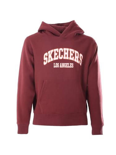 Skechers Sweats la Hoodie Capuche Homme en Molleton Épais avec Grande Poche Doublée