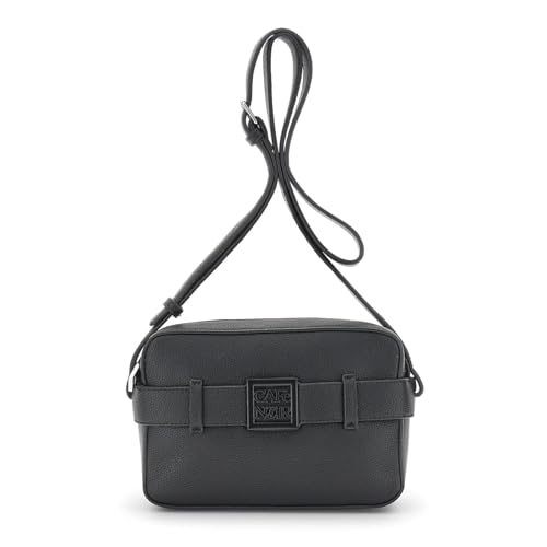 Sac photo femme effet cuir martelé bandoulière petit format CAFèNOIR