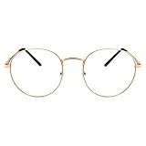 Duogege Ovale Metall Lesebrille Frauen & Männer, Vintage Metall Anti-Blau Presbyopie Brille, Stilvoller Comput Erleser