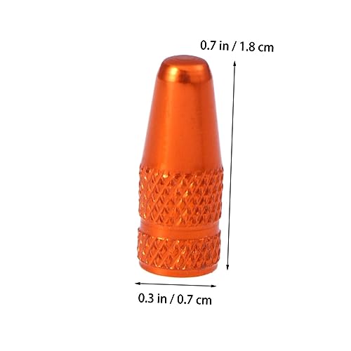 12pcs Tapa de Válvula Francesa para Bicicleta Color Naranja miniatura 7