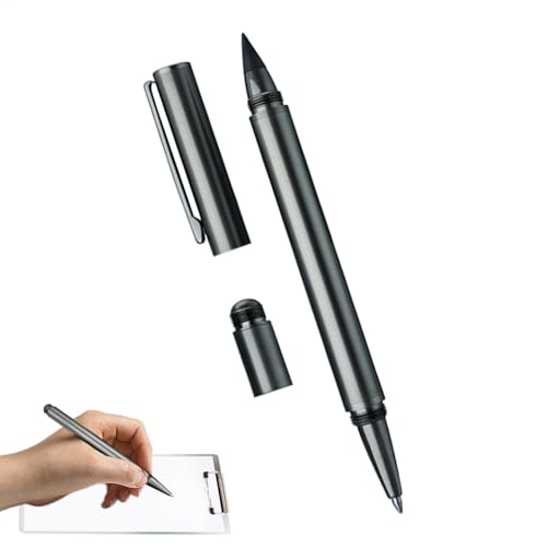 Genérico Combo de lápiz, bolígrafo y lápiz,Pen y lápiz de dos cables de 0.5 mm - Escritura suave 2 en 1 papelería para la escuela de oficina, diario, trabajo, estudiantes de maestros
