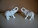 Produktbild Small-Preis 2er Set Dekofigur Elefant Elephant Deko Figur Figurine Weiss Formano 18 cm