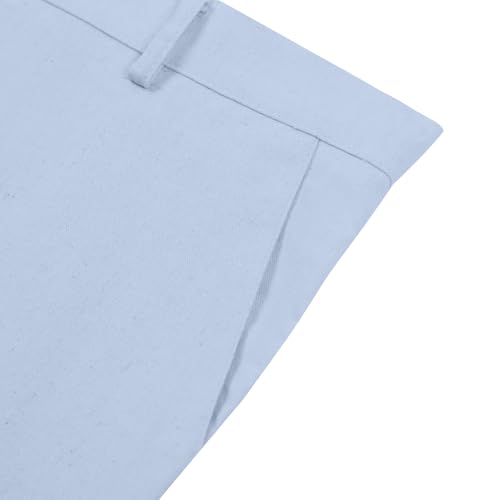Image of Boys' Linen Pants Lightweight Flat Front Dress Pants Kids School Uniform