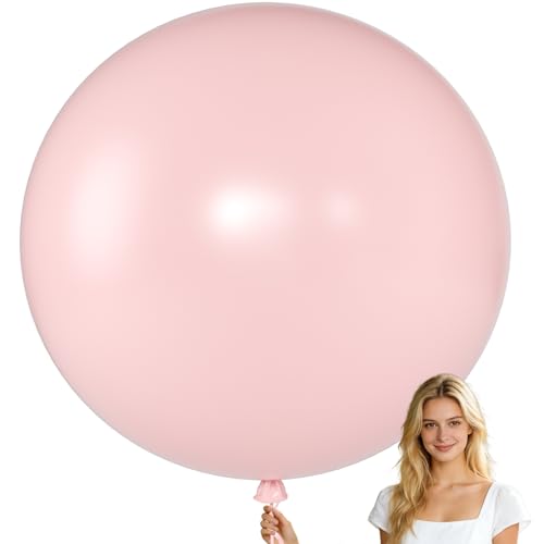 Image of KALOR Light Pink Giant 36 Inch 9pcs Large Latex Balloons