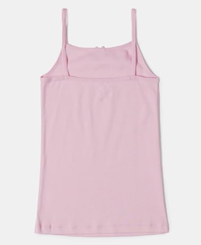 Image of Jockey SG04 Girl's Super Combed Cotton Rib Fabric Camisole with Regular Straps