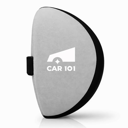 Image of CAR101 Orthopedic Memory Foam Neckrest Elite - 27x16x10.5 cm | Removable Breathable Mesh Cover | Ergonomic Cervical Pillow | Adjustable Strap for Neck Support
