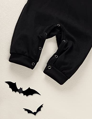 Jutongda JUTONGDA015 Newborn Baby Boys Girls Halloween Cosplay Bat Costume Hooded Romper Jumpsuit My First Halloween Infant Boy One-Piece Hooded Romper Playsuit Clothes thumb #5