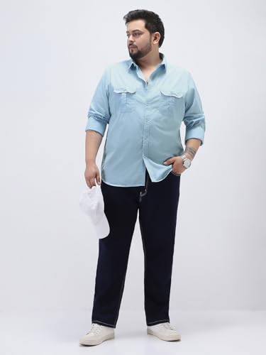 Image of Urbano Plus Men's Cotton Full Sleeve Regular Fit Casual Solid Shirt