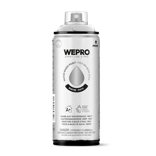 MTN WEPRO Water Based Mate WM-101 Plata Mate, Spray 400ml