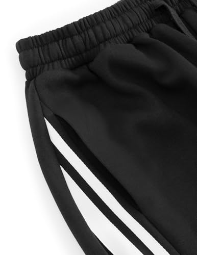 Image of Aelfric Eden Barrel Sweatpants for Mens Side Striped Drawstring Elastic Waisted Wide Leg Lounge Pants with Pockets