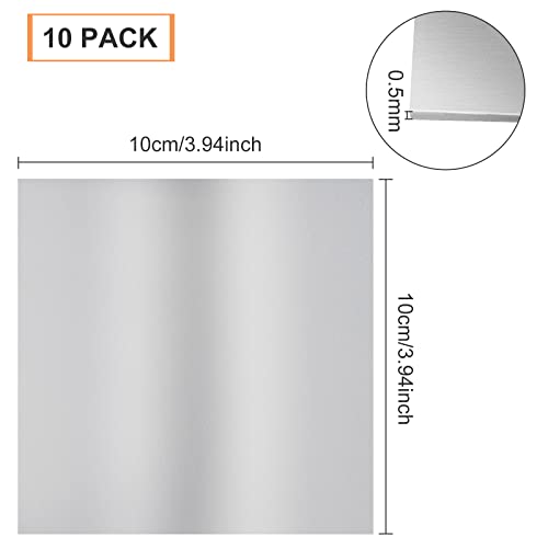 Alublech Benecreat 10 Stück 100x100mm Aluminium Panel