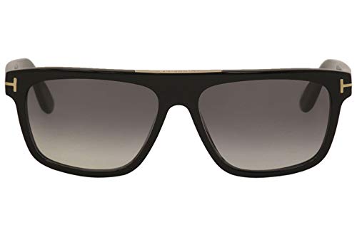 Sunglasses Tom Ford Ft 0628 Cecilio- 02 01B Shiny Black/Gradient Smoke, 57-15-145 #TOP1