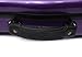 WUQIMUSC Violin Case 4/4 hard shell Carbon fiber Lightweight Triangle case with Backstraps External accessory storage bag (purple)