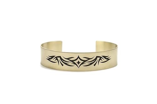 Bracelet personnalisé en or 24k à porter au quotidien avec son design tribal